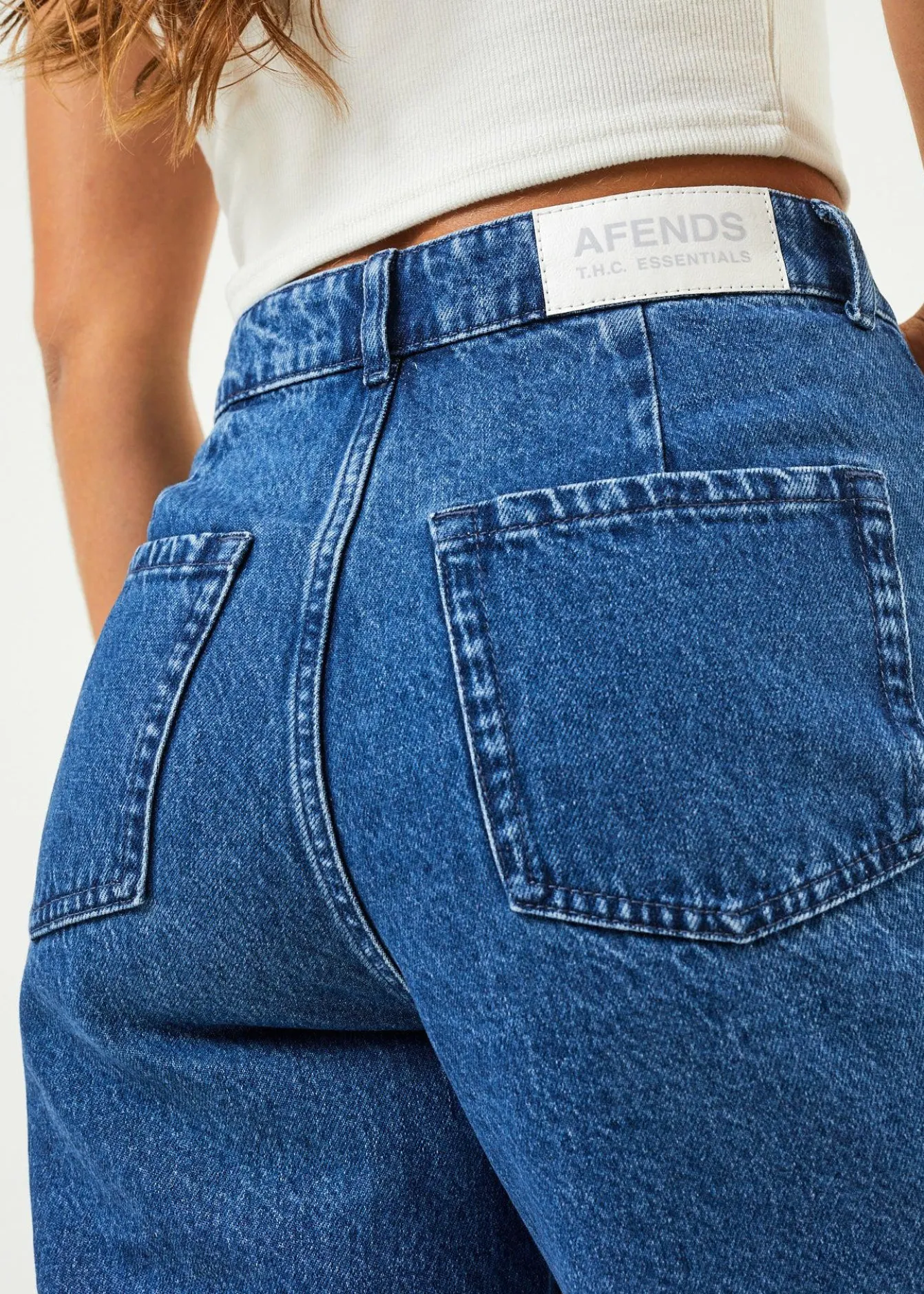 Jeans<Afends Shelby - Denim Wide Leg Jean Long Authentic Blue