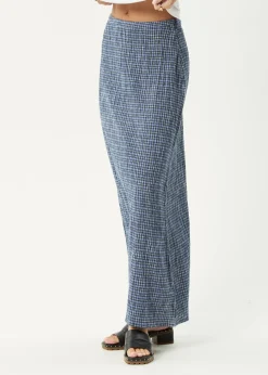 Skirts<Afends Shipwreck - Seersucker Maxi Skirt Marlin