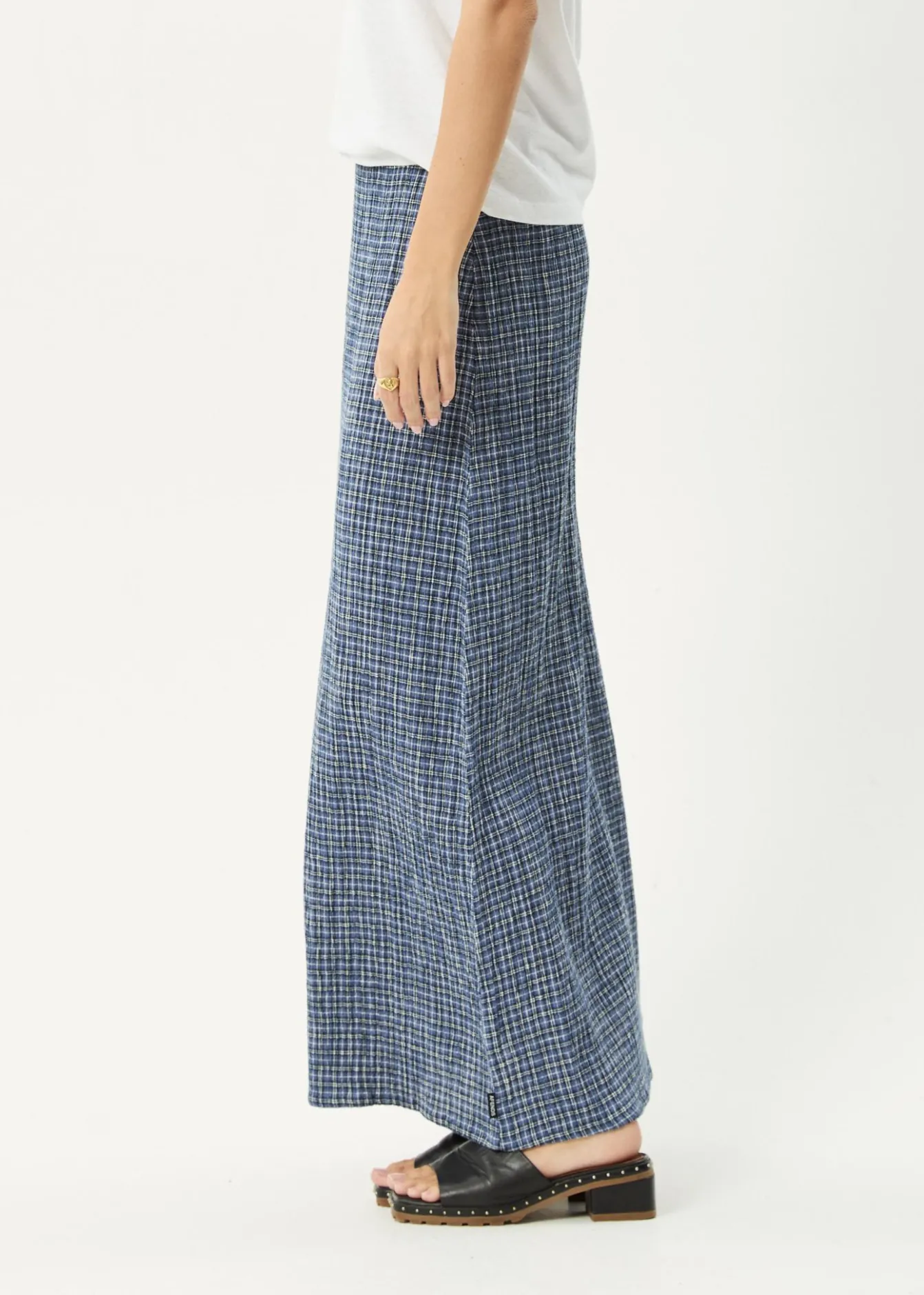 Skirts<Afends Shipwreck - Seersucker Maxi Skirt Marlin