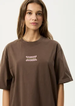T-Shirts<Afends Sixsixsix  - Retro Tee Coffee
