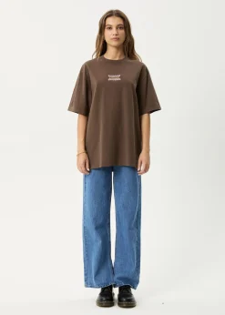 T-Shirts<Afends Sixsixsix  - Retro Tee Coffee