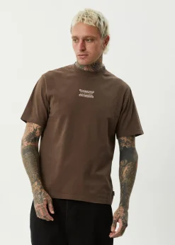 T-Shirts<Afends Sixsixsix  - Retro Tee Coffee