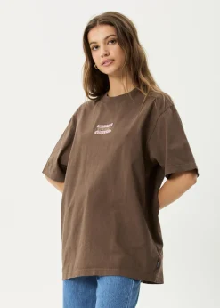 T-Shirts<Afends Sixsixsix  - Retro Tee Coffee