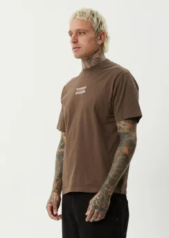 T-Shirts<Afends Sixsixsix  - Retro Tee Coffee