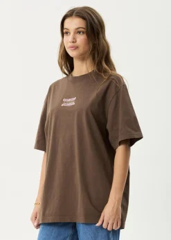 T-Shirts<Afends Sixsixsix  - Retro Tee Coffee