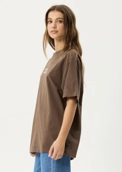 T-Shirts<Afends Sixsixsix  - Retro Tee Coffee