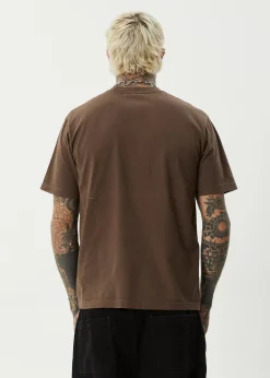 T-Shirts<Afends Sixsixsix  - Retro Tee Coffee