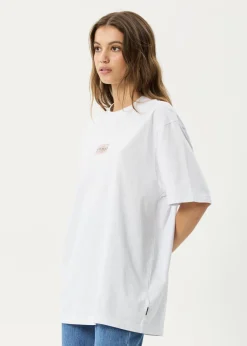 T-Shirts<Afends Sixsixsix - Retro Tee White