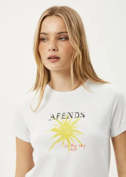 Tees & Shirts<Afends Sky High  - Regular Tee White