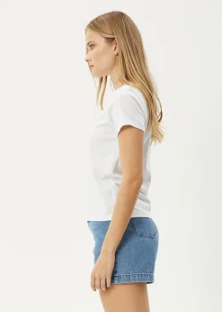 Tees & Shirts<Afends Sky High - Regular Tee White