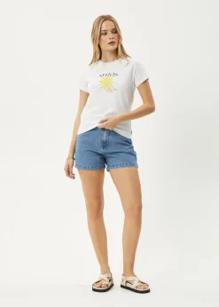 Tees & Shirts<Afends Sky High - Regular Tee White