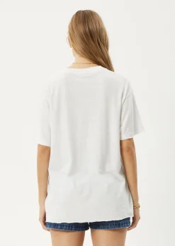 Tees & Shirts|Essentials<Afends Slay  - Oversized Tee White