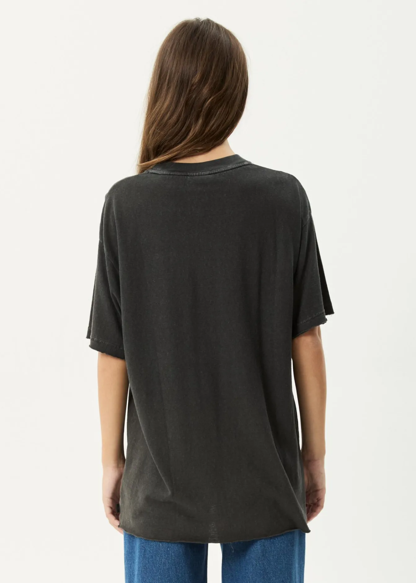 Tees & Shirts|Essentials<Afends Slay - Oversized Tee Stone Black
