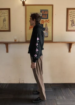 Sweaters & Hoodies<Afends Smell The Roses  - Boxy Hoodie Black