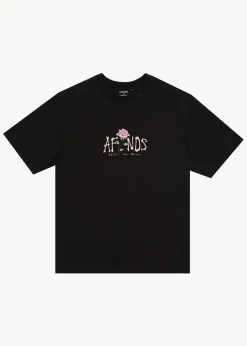 T-Shirts<Afends Smell The Roses - Retro Tee Black