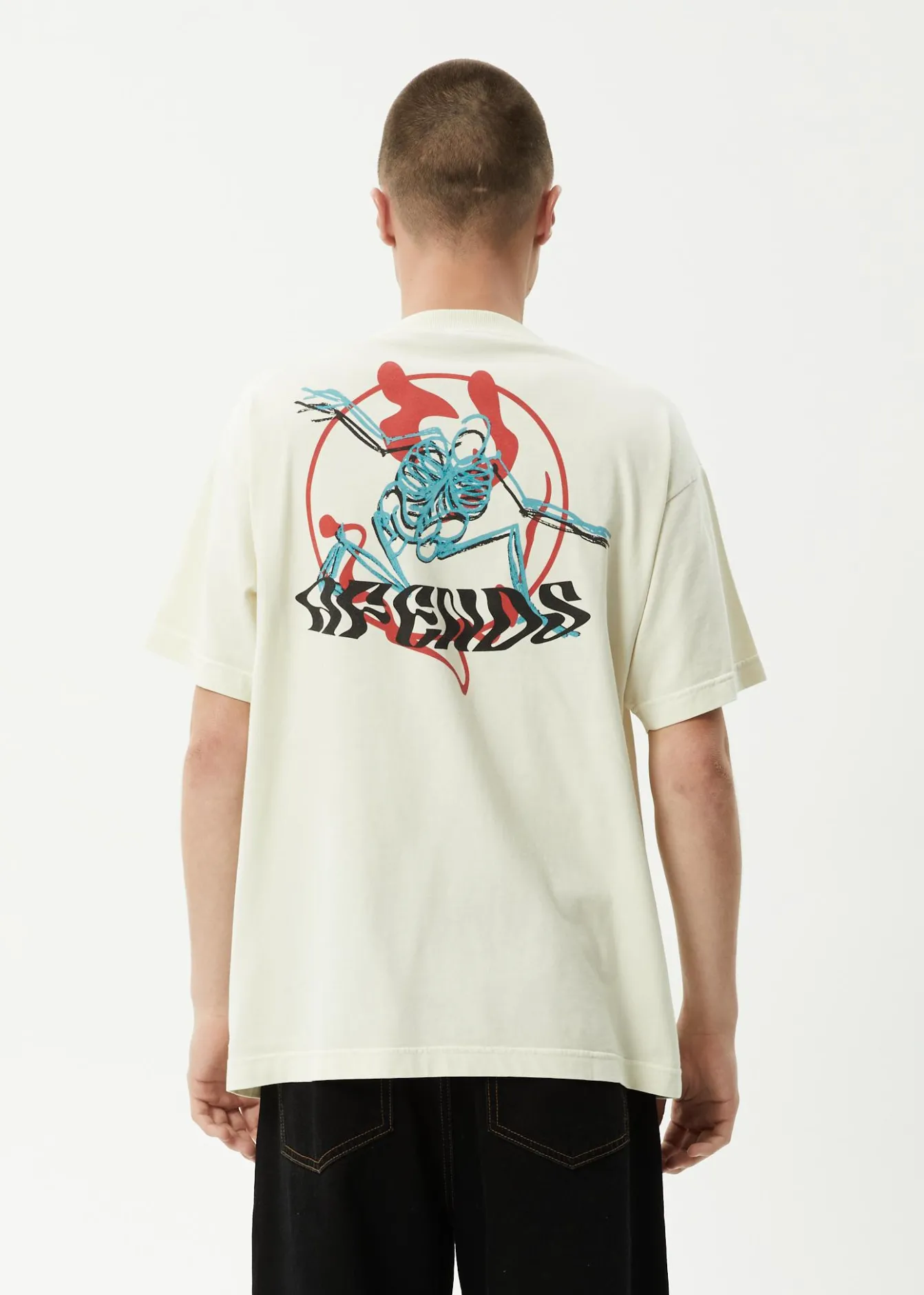 T-Shirts<Afends Smiling Assassin - Boxy Tee Limestone