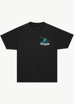 T-Shirts<Afends Smiling Assassin  - Boxy Tee Stone Black