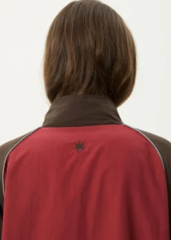 Jackets|Outerwear<Afends Spicy  - Sports Spray Jacket Burgundy