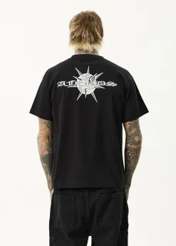 T-Shirts<Afends Spiked - Heavyweight Boxy Tee Black