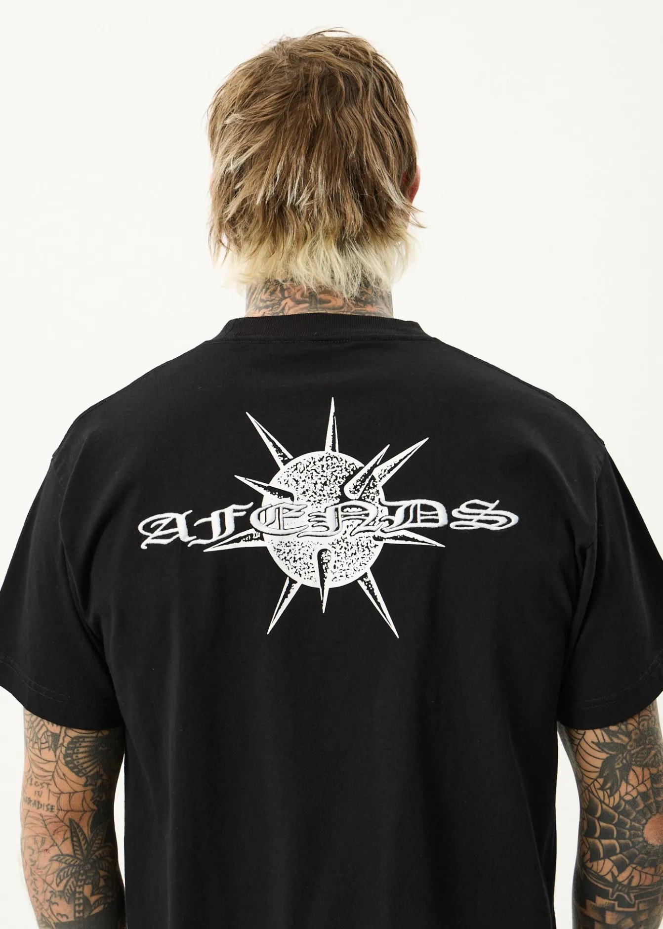 T-Shirts<Afends Spiked - Heavyweight Boxy Tee Black