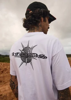 T-Shirts<Afends Spiked  - Heavyweight Boxy Tee White