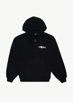 Sweaters & Hoodies<Afends Spiked  - Zip Hood Black