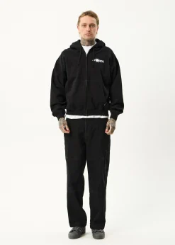 Sweaters & Hoodies<Afends Spiked - Zip Hood Black
