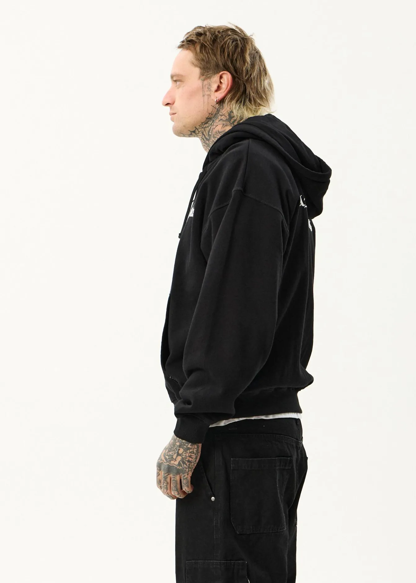 Sweaters & Hoodies<Afends Spiked - Zip Hood Black