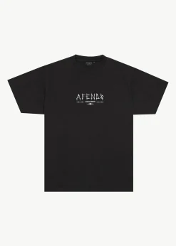 T-Shirts<Afends Spinal  - Boxy Tee Stone Black