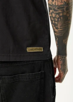 T-Shirts<Afends Spinal - Boxy Tee Stone Black