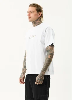 T-Shirts<Afends Spinal  - Boxy Tee White