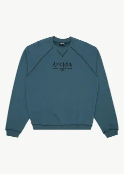 Sweaters & Hoodies<Afends Spinal  - Raglan Crew Neck Jumper Fuel
