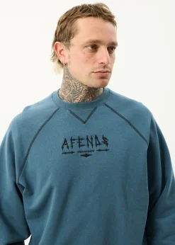 Sweaters & Hoodies<Afends Spinal  - Raglan Crew Neck Jumper Fuel