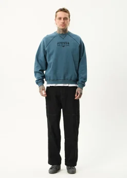 Sweaters & Hoodies<Afends Spinal  - Raglan Crew Neck Jumper Fuel