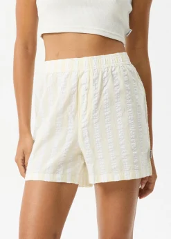 Sets & Co-Ords|Shorts<Afends Splice  - Boxer Short White / Lemongrass
