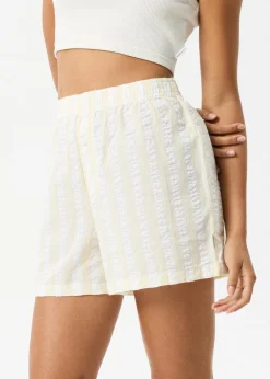 Sets & Co-Ords|Shorts<Afends Splice  - Boxer Short White / Lemongrass