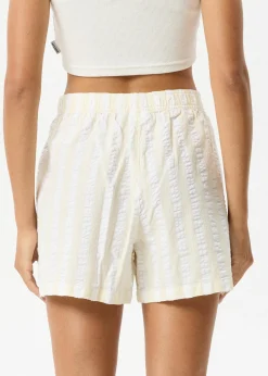 Sets & Co-Ords|Shorts<Afends Splice  - Boxer Short White / Lemongrass