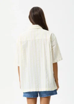 Sets & Co-Ords|Tees & Shirts<Afends Splice - Short Sleeve Shirt White / Lemongrass