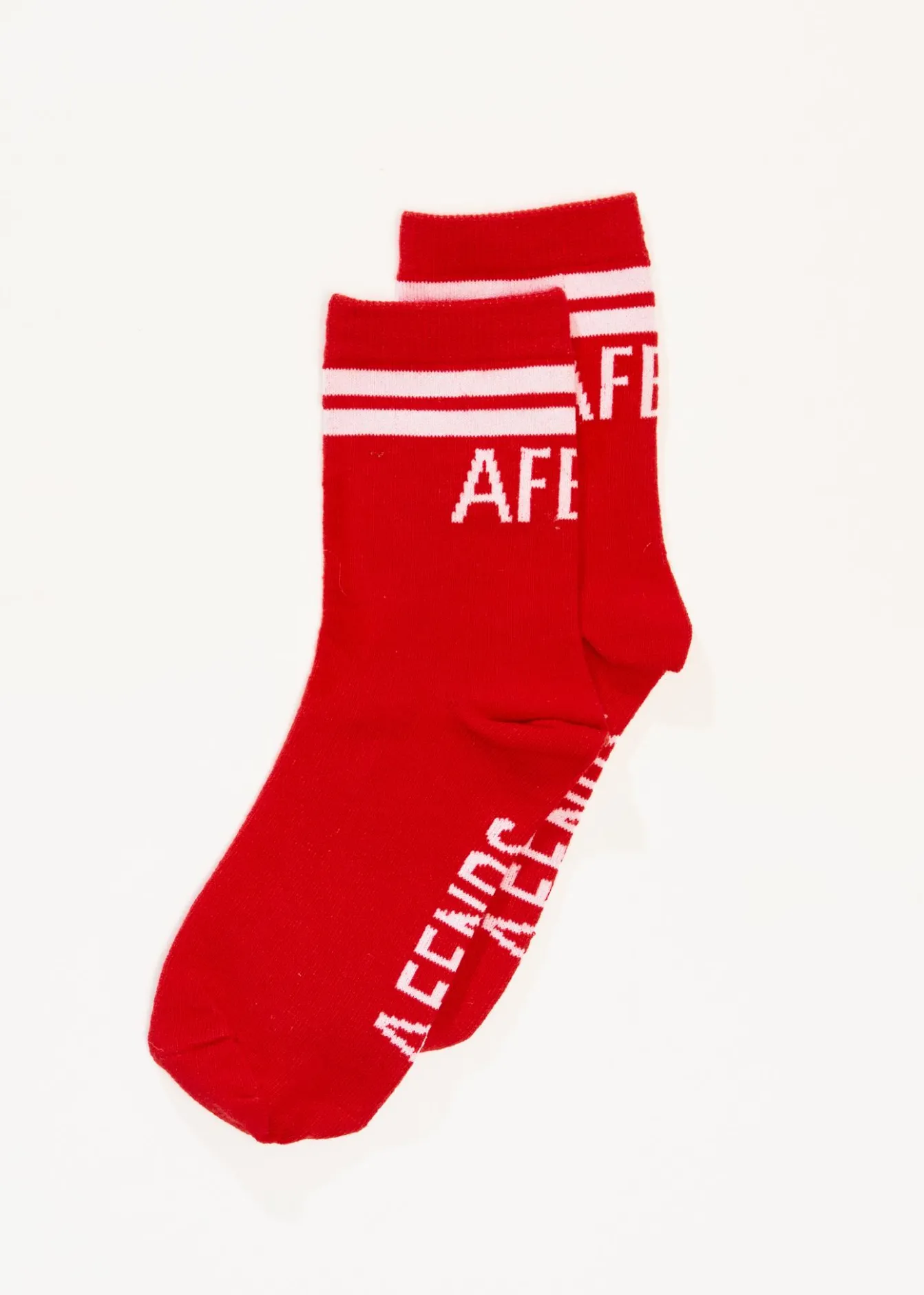 Accessories|Accessories<Afends Split - Socks Two Pack Tomato