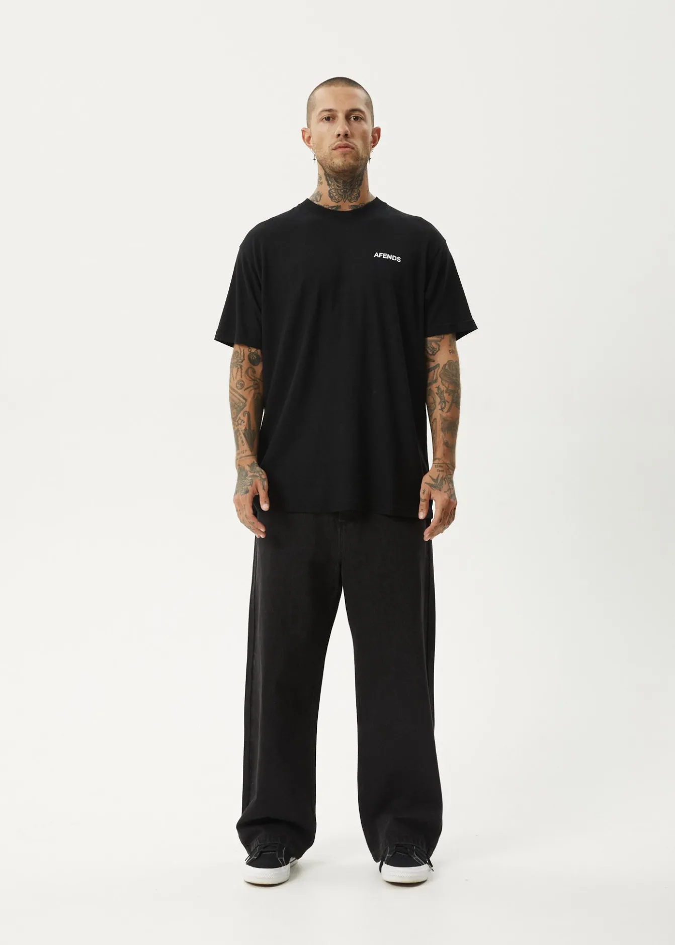T-Shirts<Afends Staple - Boxy Tee Black