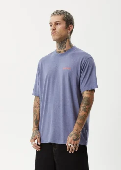 T-Shirts<Afends Staple  - Boxy Tee Washed Marlin