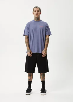 T-Shirts<Afends Staple  - Boxy Tee Washed Marlin