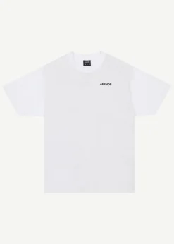 T-Shirts<Afends Staple  - Boxy Tee White / Black