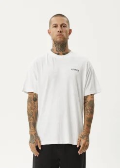 T-Shirts<Afends Staple  - Boxy Tee White / Black