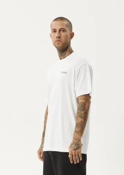 T-Shirts<Afends Staple  - Boxy Tee White / Black