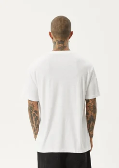 T-Shirts<Afends Staple  - Boxy Tee White / Black