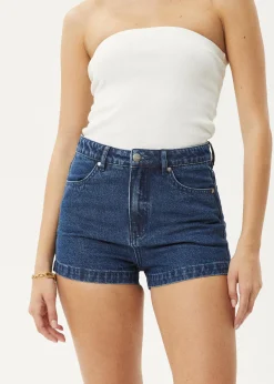 Shorts|Essentials<Afends Studio  - Denim Short Authentic Blue