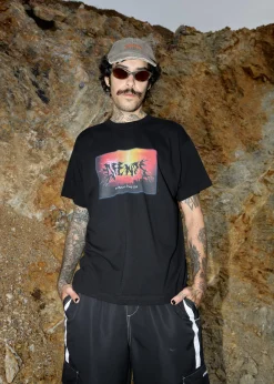 T-Shirts<Afends Study Club  - Boxy Tee Black