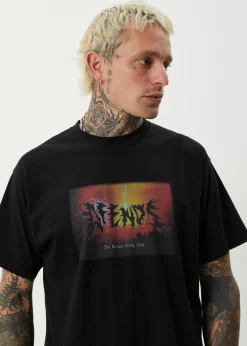 T-Shirts<Afends Study Club  - Boxy Tee Black