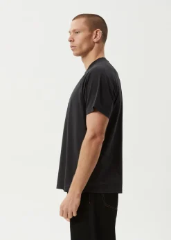 T-Shirts<Afends Sun Bite  - Raglan Boxy Tee Stone Black